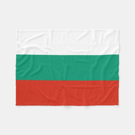Patriottische Bulgaarse vlag Fleece Deken (Voorkant (Horizontaal))