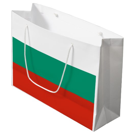 Patriottische Bulgaarse vlag Groot Cadeauzakje (Voorkant Gekanteld)