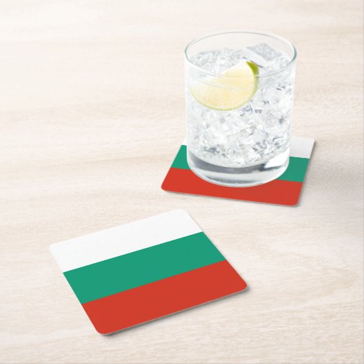 Patriottische Bulgaarse vlag Kartonnen Onderzetters (Insitu)