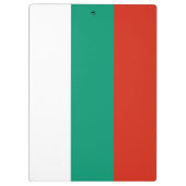 Patriottische Bulgaarse Vlag Klembord (Achterkant)