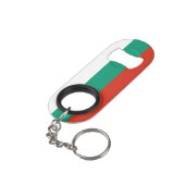 Patriottische Bulgaarse vlag Mini Flessenopener (Achterkant Gekanteld)