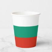 Patriottische Bulgaarse vlag Papieren Bekers (Voorkant)
