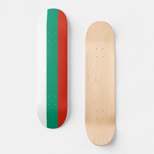 Patriottische Bulgaarse vlag Persoonlijk Skateboard (Voorkant)