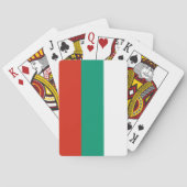 Patriottische Bulgaarse vlag Pokerkaarten (Achterkant)