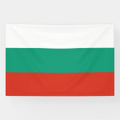 Patriottische Bulgaarse vlag Spandoek (Horizontaal)