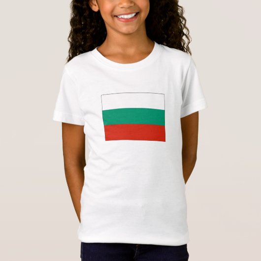 Patriottische Bulgaarse vlag T-shirt (Voorkant)