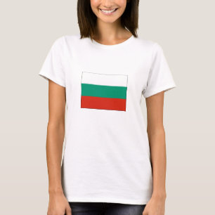 Patriottische Bulgaarse vlag T-shirt