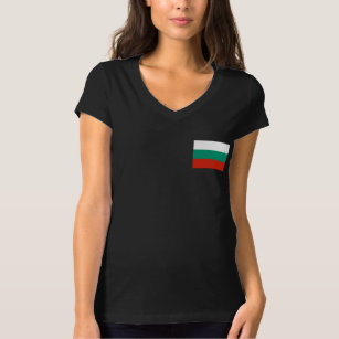Patriottische Bulgaarse vlag T-shirt