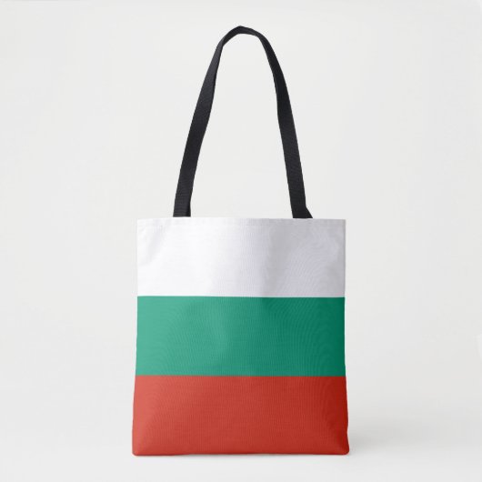 Patriottische Bulgaarse vlag Tote Bag (Voorkant)
