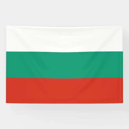 Patriottische Bulgaarse vlagbanner Spandoek (Horizontaal)