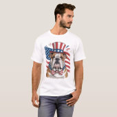 Patriottische Bulldog T-shirt (Voorkant volledig)