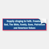 Patriottische Bumpersticker (Voorkant)