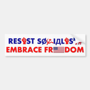 Patriottische bumpersticker ter bevordering van de