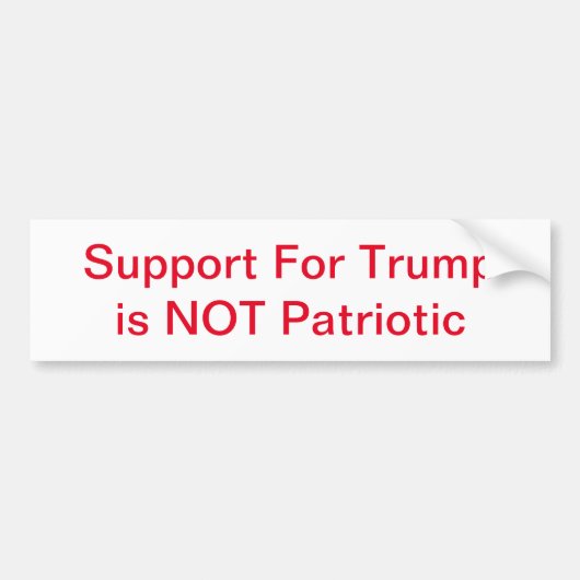 Patriottische Bumpersticker voor echte Amerikanen (Voorkant)