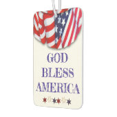 Patriottische Bunting God zegene Amerika Sjabloon Luchtverfrisser (Links)