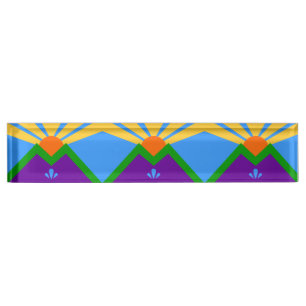 Patriottische bureaunaamplaat, Vlag van Manitou Sp Naambordje