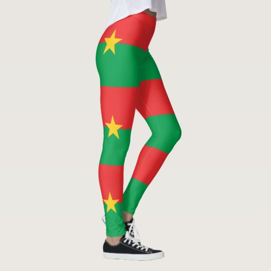 Patriottische Burkina Faso-Leggings Leggings (Rechts)