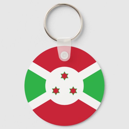 Patriottische Burundi-vlag sleutelhanger (Voorkant)