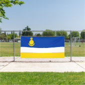 Patriottische Buryatia-vlagbanner Spandoek (Insitu)