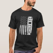 Patriottische buschauffeur Job Werk Amerikaanse vl T-shirt (Voorkant)