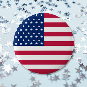 Patriottische Button van de Strepen van de Sterren