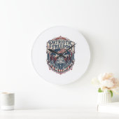 Patriottische cabin weekend vector grafische T-shi Grote Klok (Huis)