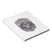 Patriottische Cabin Weekend Vector Grafische T-shi Notitieblok (Schuin)