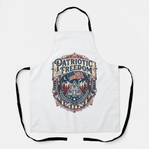 Patriottische Cabin Weekend Vector Grafische T-shi Schort