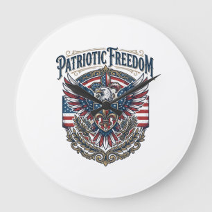 Patriottische Cajun trots vector grafische T-shirt Grote Klok