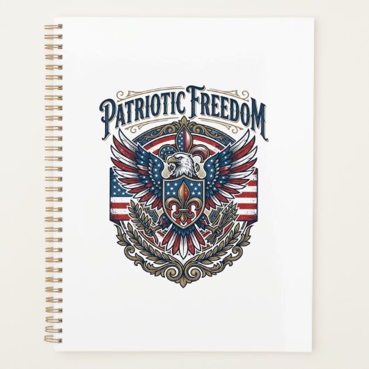 Patriottische Cajun trots vector grafische T-shirt Planner (Voorkant)