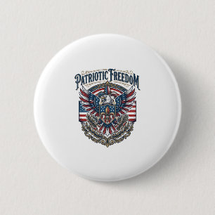 Patriottische Cajun trots vector grafische T-shirt Ronde Button 5,7 Cm