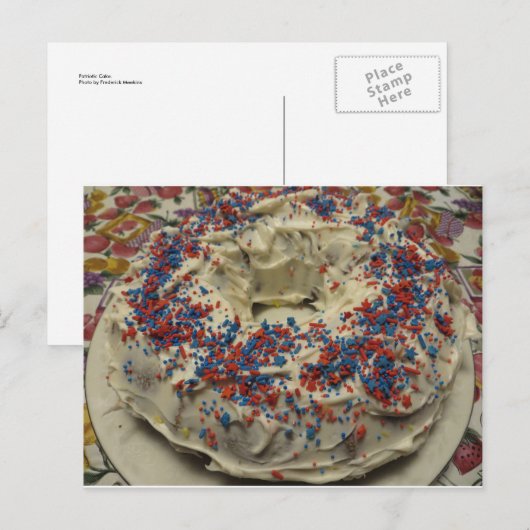 Patriottische Cake Briefkaart (Voorkant / Achterkant)