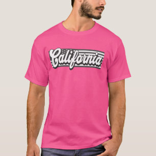 Patriottische Californië VS Vlag Streep Thuis Staa T-shirt