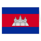 Patriottische Cambodja Vlag (Voorkant Horizontaal)