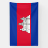 Patriottische Cambodja Vlag Banner (Verticaal)