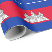 Patriottische Cambodja Vlag Inpakpapier (Rol Hoek)