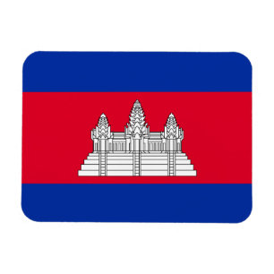 Patriottische Cambodja Vlag Magneet