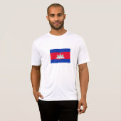 Patriottische Cambodja Vlag T-shirt (Voorkant volledig)