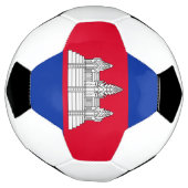 Patriottische Cambodja Vlag Voetbal (Gedraaid)