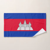 Patriottische Cambodjaanse vlag Bad Handdoek (Handdoek)