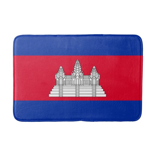 Patriottische Cambodjaanse vlag Badmat (Voorkant)