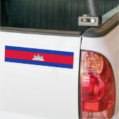 Patriottische Cambodjaanse vlag Bumpersticker (Op Truck)