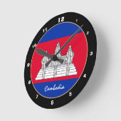 Patriottische Cambodjaanse vlag, Cambodja Home / d Ronde Klok (Hoek)