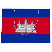 Patriottische Cambodjaanse vlag Groot Cadeauzakje (Voorkant)