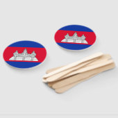 Patriottische Cambodjaanse vlag Handwaaier (Niet-gemonteerd)