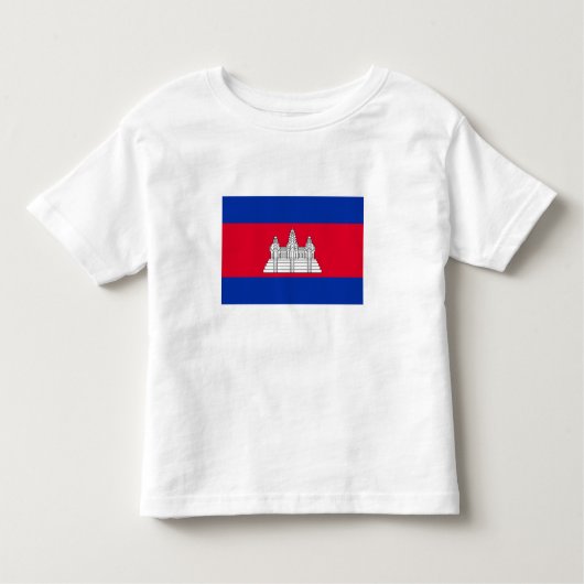 Patriottische Cambodjaanse vlag Kinder Shirts (Voorkant)
