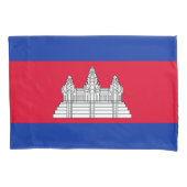 Patriottische Cambodjaanse vlag Kussensloop (Voorkant)