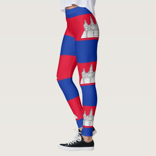 Patriottische Cambodjaanse vlag Leggings (Links)