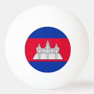 Patriottische Cambodjaanse vlag Pingpongbal