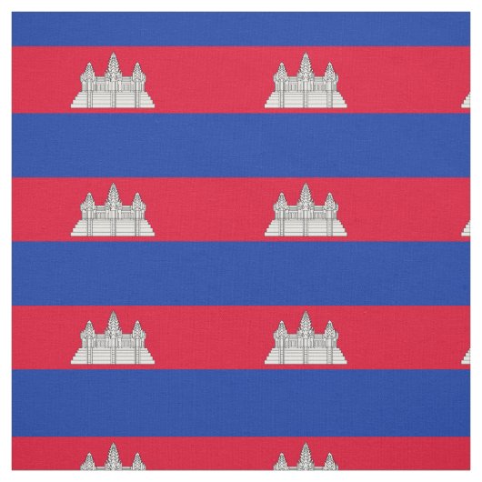 Patriottische Cambodjaanse vlag Stof (Swatch)